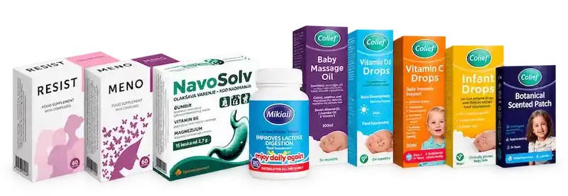 New Med proizvodi – Gyinos, Colief, Milkaid, Navosolv
